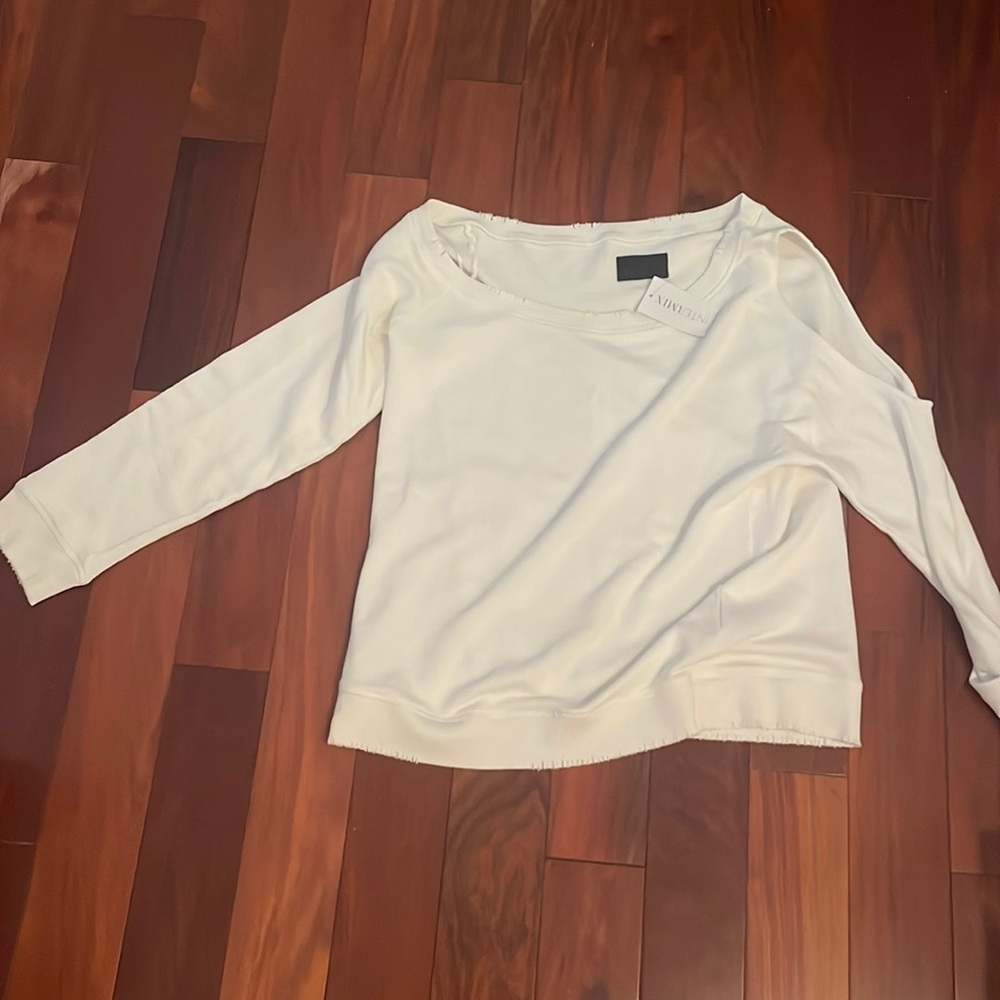 Brand new super cool white sweatshirt